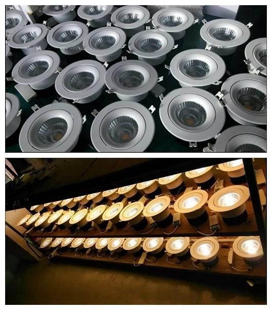 6W/9W Recessed Ceiling Light Dimmable LED Down Light Hole 70mm