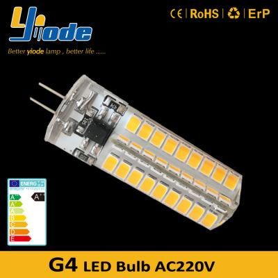 4W Bi Pin G4 220V 120V 4W Silicon LED Bulb