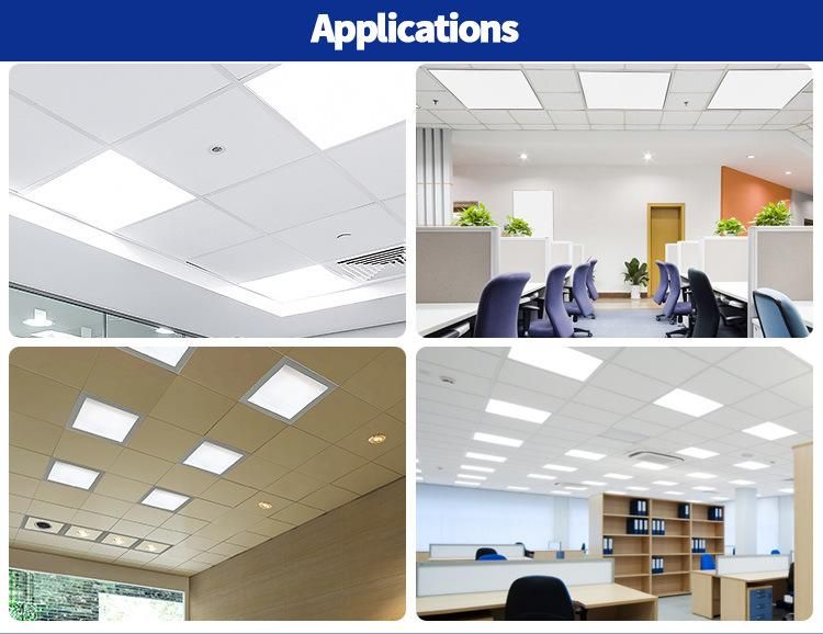 Guangzhou Ce RoHS Saso White Frame SMD LED Slim Flat Panel Lighting 600X600 LED Ceiling Light 40W