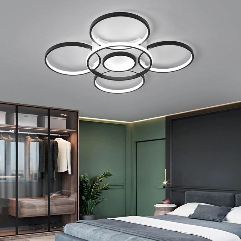 2021 New Modern Round Ring LED Ceiling Lamparas De Techo for Living Room Dimming