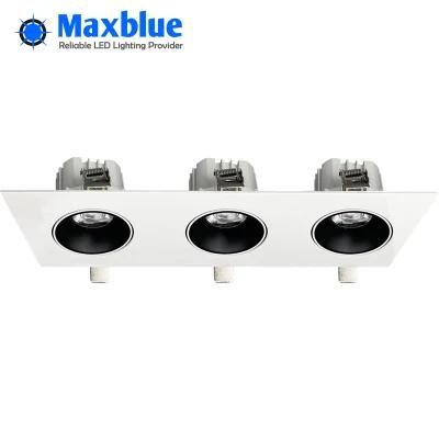 Hot New Design 12W*3 Shop LED Track Down Lights and Spot White Downlight