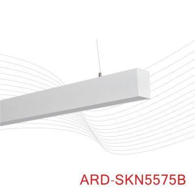 Contemporary Aluminum 40W LED Office Linear Light Pendant Lamp for Indoor