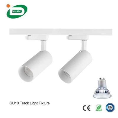Interior LED Track Light Fitting Cylinder Modern Spot Lighting Compatible with GU10 MR16 LED Bulb Lamp