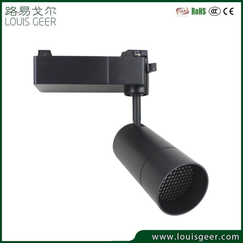 Best Selling Focus Adjustable LED Track Lights Fixture 15W 18W 10/23/36 Degree Shop Commercial Rail System Zoomable Track Lights