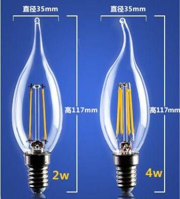 4W 6W C35 E14 LED Filament Lamp_LED_Filament_Bulb_B22_G45_G95_St64_Bulb_Glass_G125