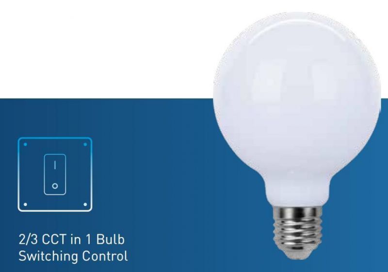 Chinese Supplier G80 CCT Adjustable Switching Control LED Bulb Light