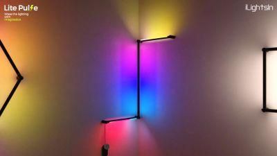 Ilightsin RGBW 15W APP Controlled Music Rhythm Hotel Psychedelic Lighting LED Wall Lamp