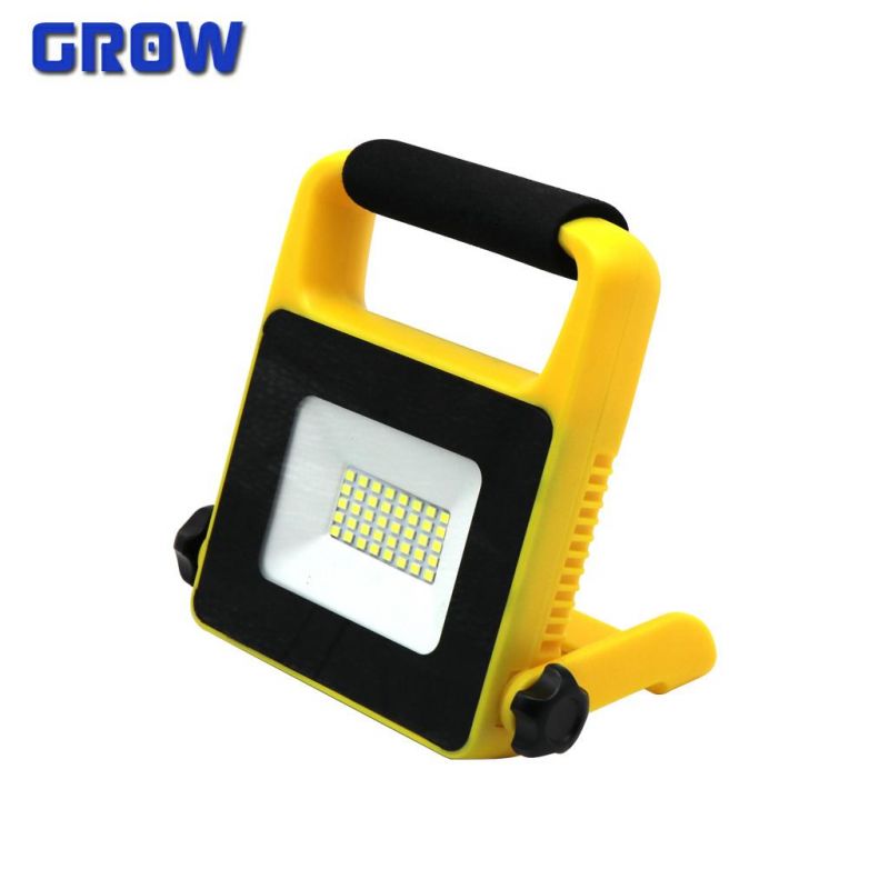 Chinese Manufacture LED Portable Floodlight 10-30W IP65 with Stand for Outdoor Work Light Lighting