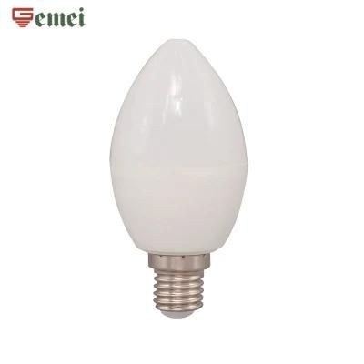 Ce RoHS Approved Energy Saving LED Candle Lighting Lamp C37 C35 Light E14 E27 Base 5.5W LED Bulb Lamp