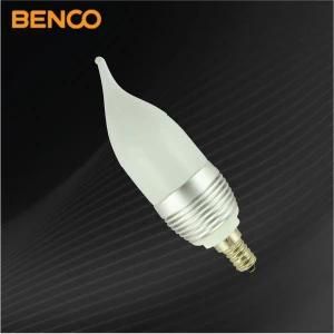 Frosted LED Candle Light Bulb 4W E14/E12