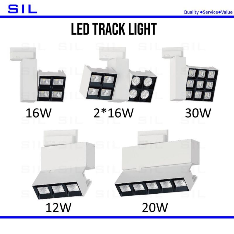 Modern COB LED Track Lights Spot Lighting Focus Lamp 16watt Tracking Spotlights Adjustable Beam Angle Shop Light LED Track Light