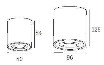 GU10 LED Downlight Rotatable Surface Mounting LED Lighting GU10 Ceiling Lamp for Hotel