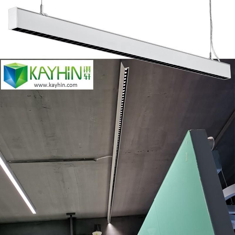 High Quality Aluminum Profile Office Meeting Room Linkable White 36W 40W 45W LED Handing Linear Light