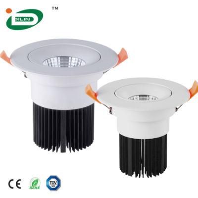 350 Degree Whirling Multi-Angle Illumination Luz Baja Down Ceiling Recessed LED COB Downlight