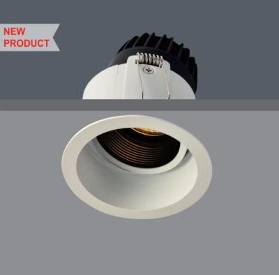 Anti Glare Deep Design with Honey Comb or Snoot COB LED Downlight, Spotlight Ce, RoHS SAA TUV Certificated 5 Years Warranty