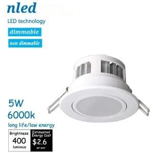 Long Life &amp; Low Energy 5W LED Recessed Downlight