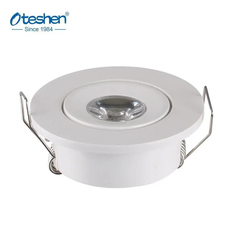 Energy Saving LED Cabinet Light Round Recessed in Mini LED Downlight 1W