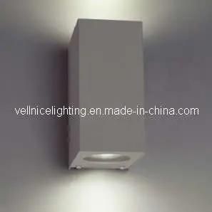 Rectangle 2x(3x1W) Outdoor LED Wall Light Fitting (W3A0023)