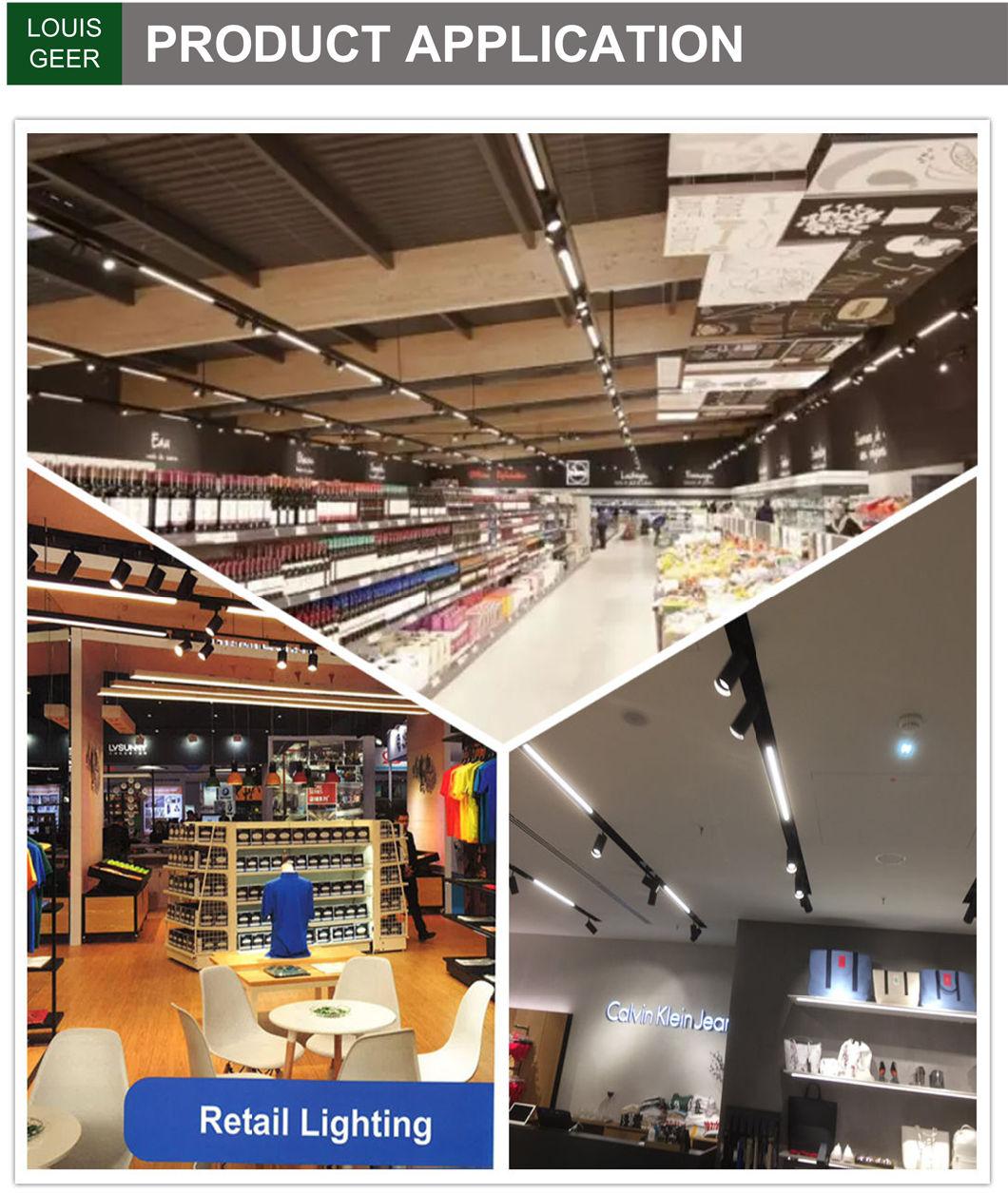 Workshop Supermarket Tube Batten Pendant Lighting Replace T5 T8 Dali Dimming Suspended LED Linear Light