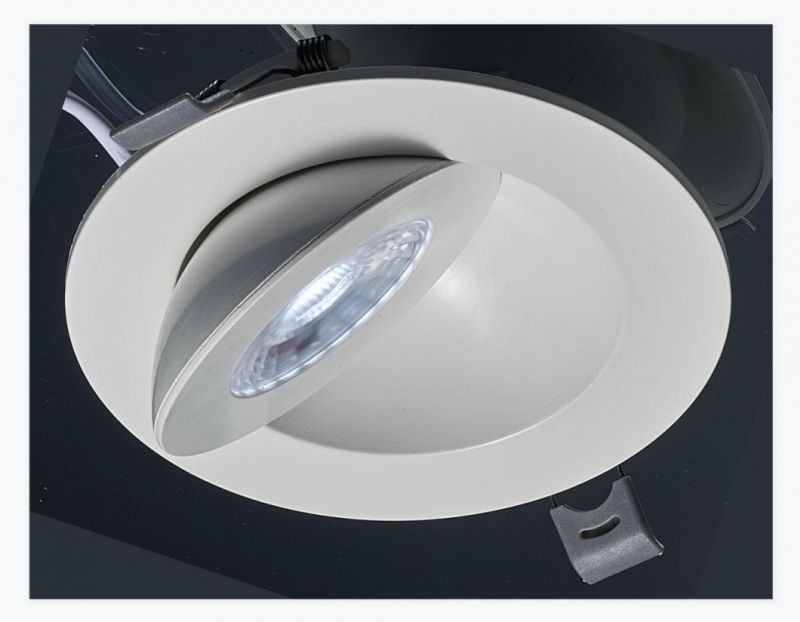 PBT Material Direction 360 Degree Adjustable LED Downlight Spot Light Gimbal Panel Ceiling Recessed Down Light