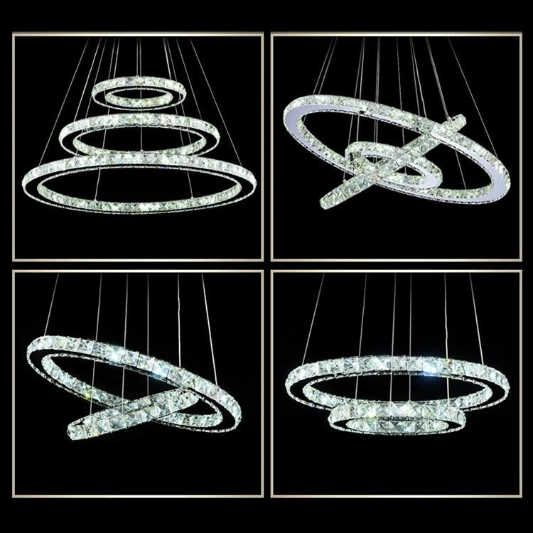 Tpstar Lighting Home Decoration LED Modern Luxury Crystal Glass Large Ceiling Pendant Pendant Hotel Light Chandelier