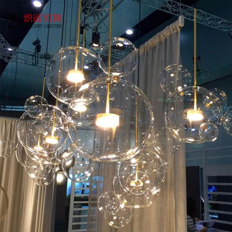 Modern Glass Decorate Wedding Pendant Light Restaurant Lighting LED Chandelier
