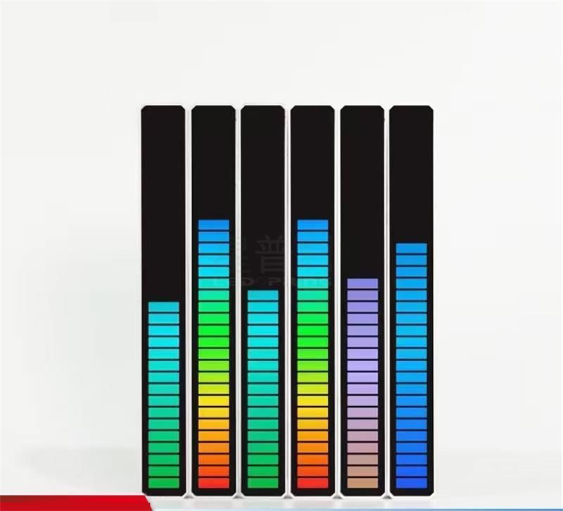 LED Voice-Activated Lights Multi-Color Music Induction Atmosphere Lamp Indoor Night Light Changeable RGB Rhythm Lighting