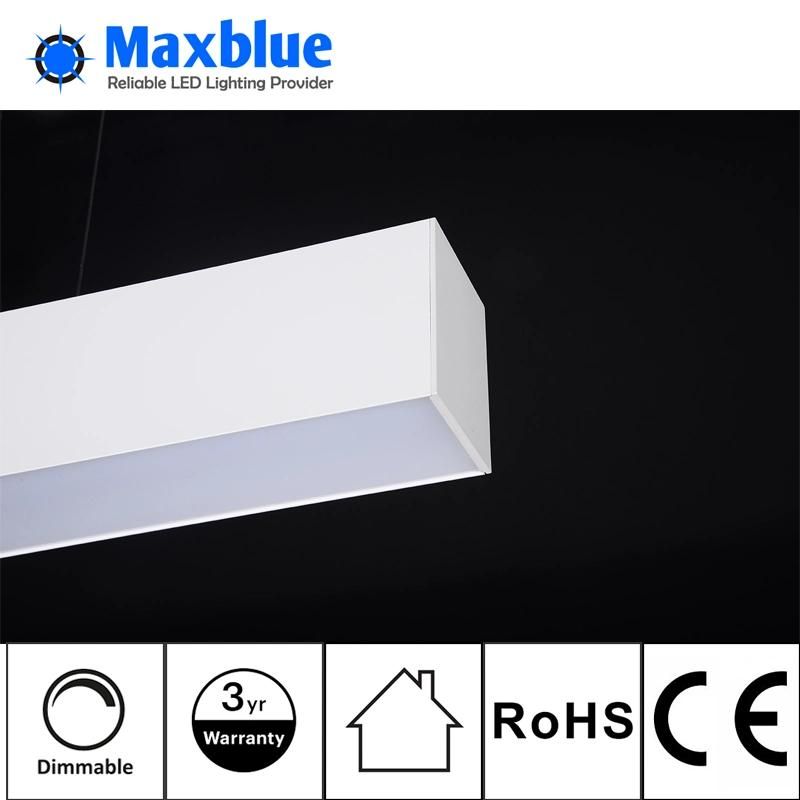 40W/M Modern Pendant LED Linear Lamp for Shops Office Supermarkets