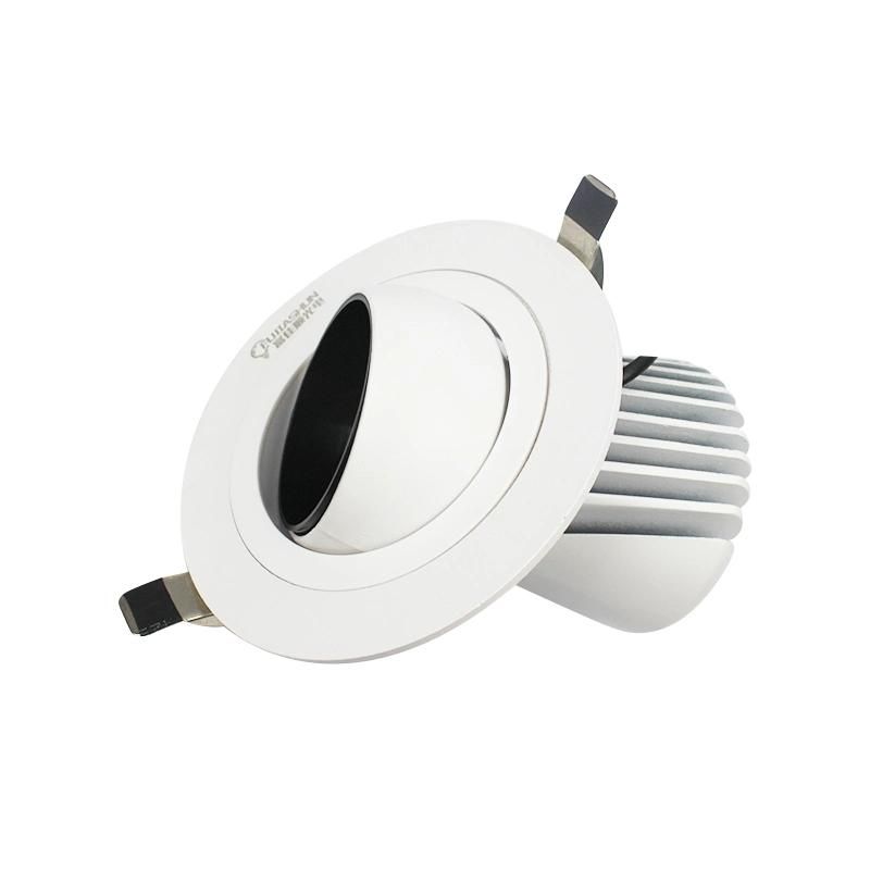 Anti Glare Dimmable Wall Washer Commercial Hotel Indoor Spotlight Lighting Adjustable Recessed Ceiling LED Down Spot Light