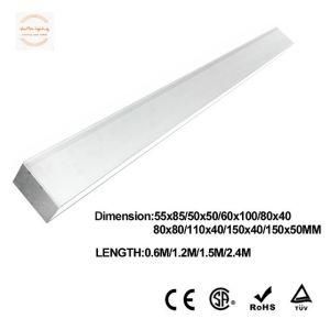 2018 Hot! 2400*60*100mm 40W Suspended LED Linear Trunking Light for Office, Supermarket, Warehouse
