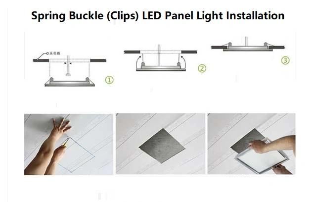 Factory Frameless LED Light Diffuser LED Panel Light, 40W/48W, 4800lm, 3000K/3500K/4500K/ 6000K/ 6500K CCT Color Temperature Lighting for Office Living Room