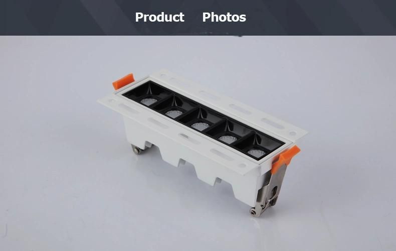 Customized Die-Casting Alu Anti Glare High CRI Compact Design Trimless Linear Recessed LED Ceiling Spot Light Downlight