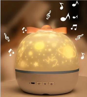 Star Night Light Projector 6 Films 360 Degree Rotating Nursery Projecting Lamp Remote Control