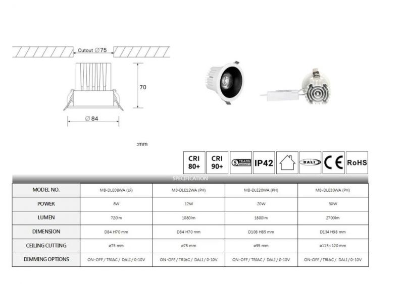 Wholesale Recessed Down Light Housing Fittings LED Square Linear Downlight Fixture