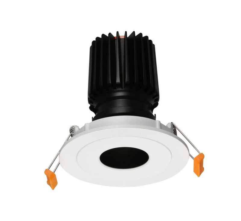Black Round Recessed LED Downlight Mounting Ring Aluminum LED Dwonlight Module