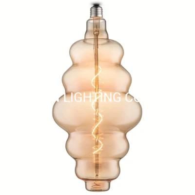 Cloud Decorative Glass LED Soft Spiral Filament Light Bulb