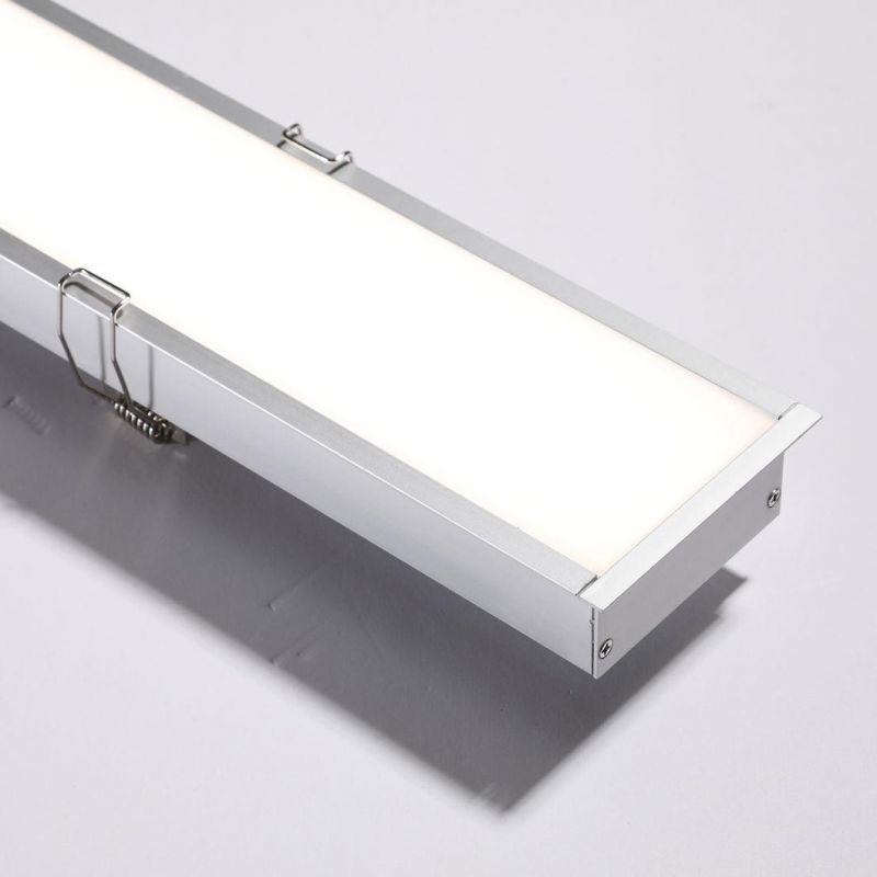 Recessed Decorative Chandelier Linkable LED Linear Light for Office, Hotel, Clothes Shoes Store Shopping Mall Linear Lighting Fixtures