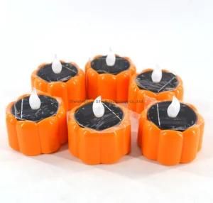 LED Solar Candle Light &#160; 2020 Newest Solar Pumpkin Light LED Pumpkin Candle Electric Candle Light Halloween Party Pumpkin Candle Light