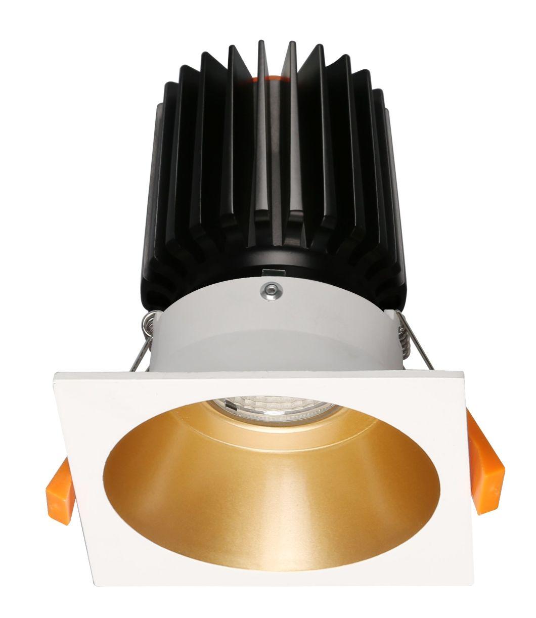 White Golden Aluminum LED Downlight Mounting Ring COB Source LED Downlight Module