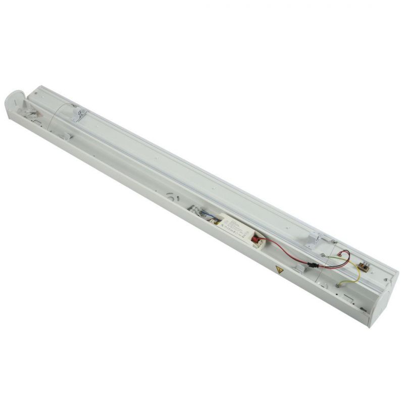 2FT 4FT 5FT 6FT LED Batten Linear Tunnel Lighting IP20 Metal Housing LED Waterproof Weatherproof White Lamp No Clips LED Triproof Tube Light Easy Install