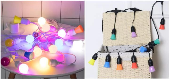 Colorful Small LED Bulb 3W C37 E27 Red/Yellow/Blue/Green/Orange/Violet/Pink LED Colored Bulbs for Christmas Tree