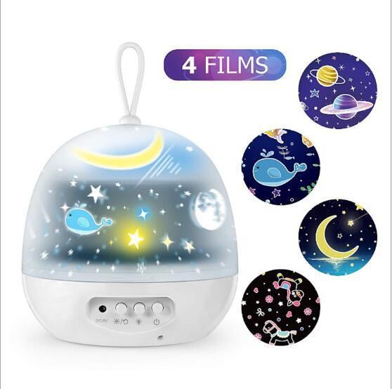 New Design Rotation Baby Star Projector Night Light Christmas
