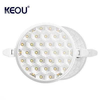 Keou New Smart Anti Glare 18W 24W 36W Round Square 3D LED Lamp Dimmable LED Panel Light