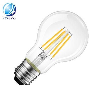 High Quality SKD LED Filament Bulb 4W 6W 8W A60 Wide Beam Angle LED Light for Home Decoration