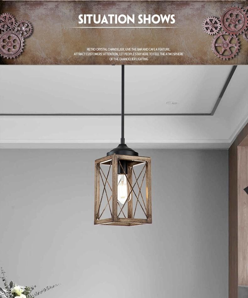 Vintage Retro Rustice Chandeliers and Pendant Lights Modern Hanging Lamp for Parlor Cafe Restaurant Indoor Light