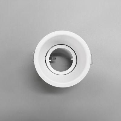 China Fty GU10 Aluminum White/Black Round/Square Spot Ceiling Light Fixture Commercial Indoor Recessed Down Light
