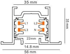 LED Recessed Track Spotlight Beam 15 to 60 Degree Dimmable 15W 20W 25W COB Track