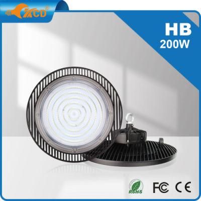 240 W UFO LED High Bay Light Factory Directly LED Highbay Light Classic RGBW Color Changing Dimmable Aluminum Warehouse