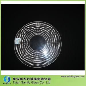 Round Clear Tempered Step Glass Lamp Shade