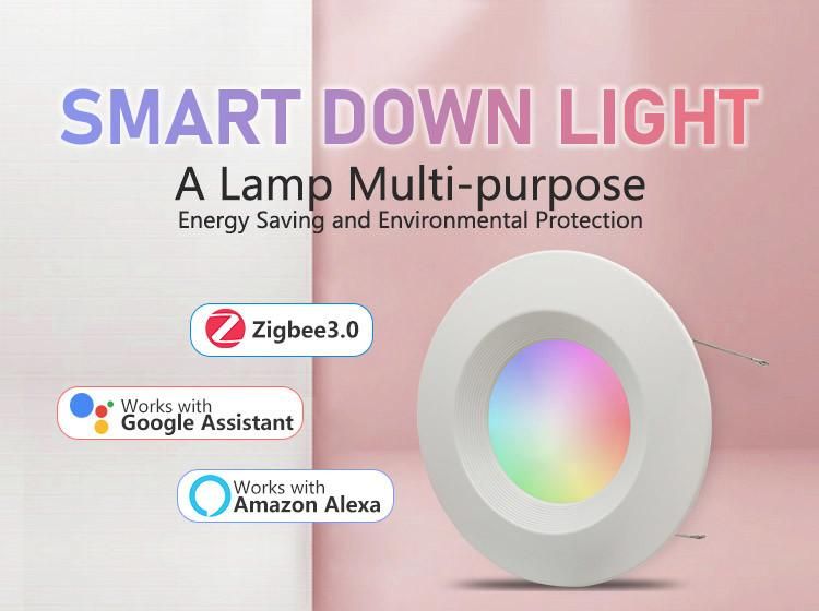 Remote Control Dimming RGBW WiFi Smart LED Downlight